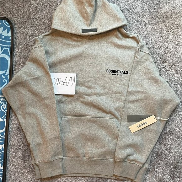 FOG - Fear of God Essentials Dark Oatmeal Hoodie - (READ DESCRIPTION) - Picture 1 of 10